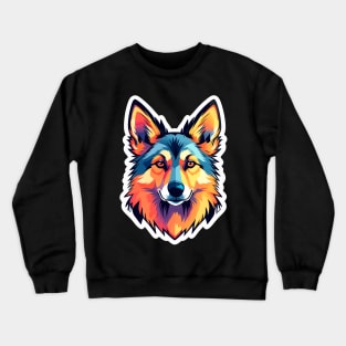 German Shepherd Dog Illustration Crewneck Sweatshirt